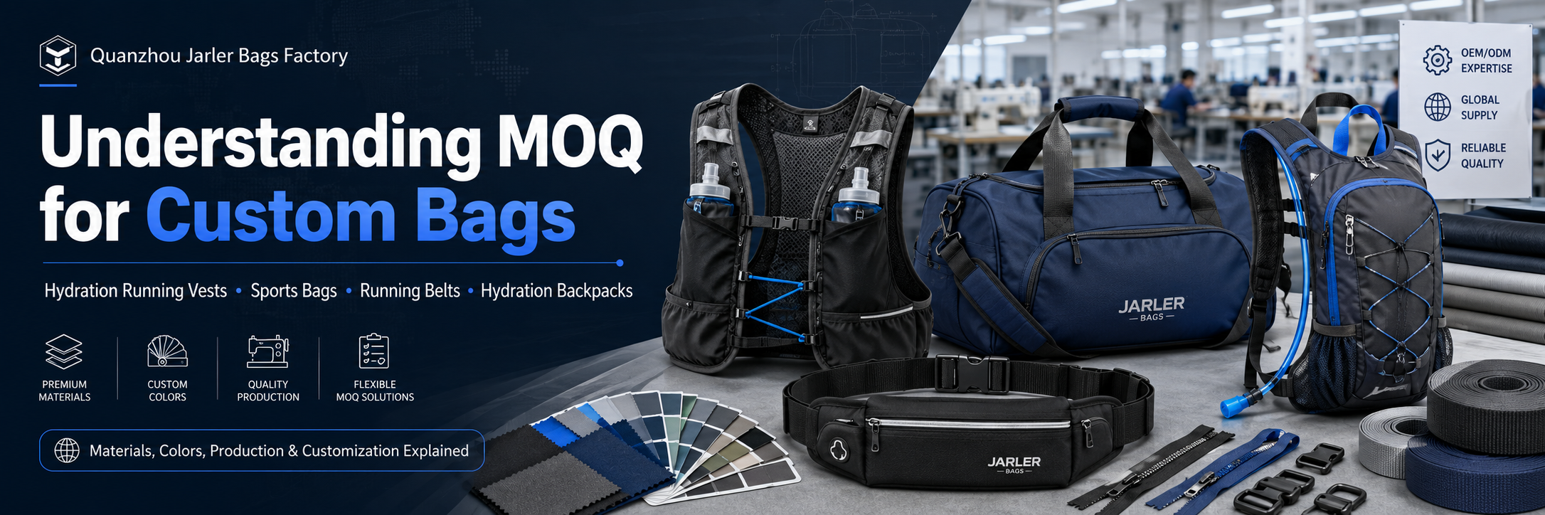 MOQ for Hydration Running Vest and Belts
