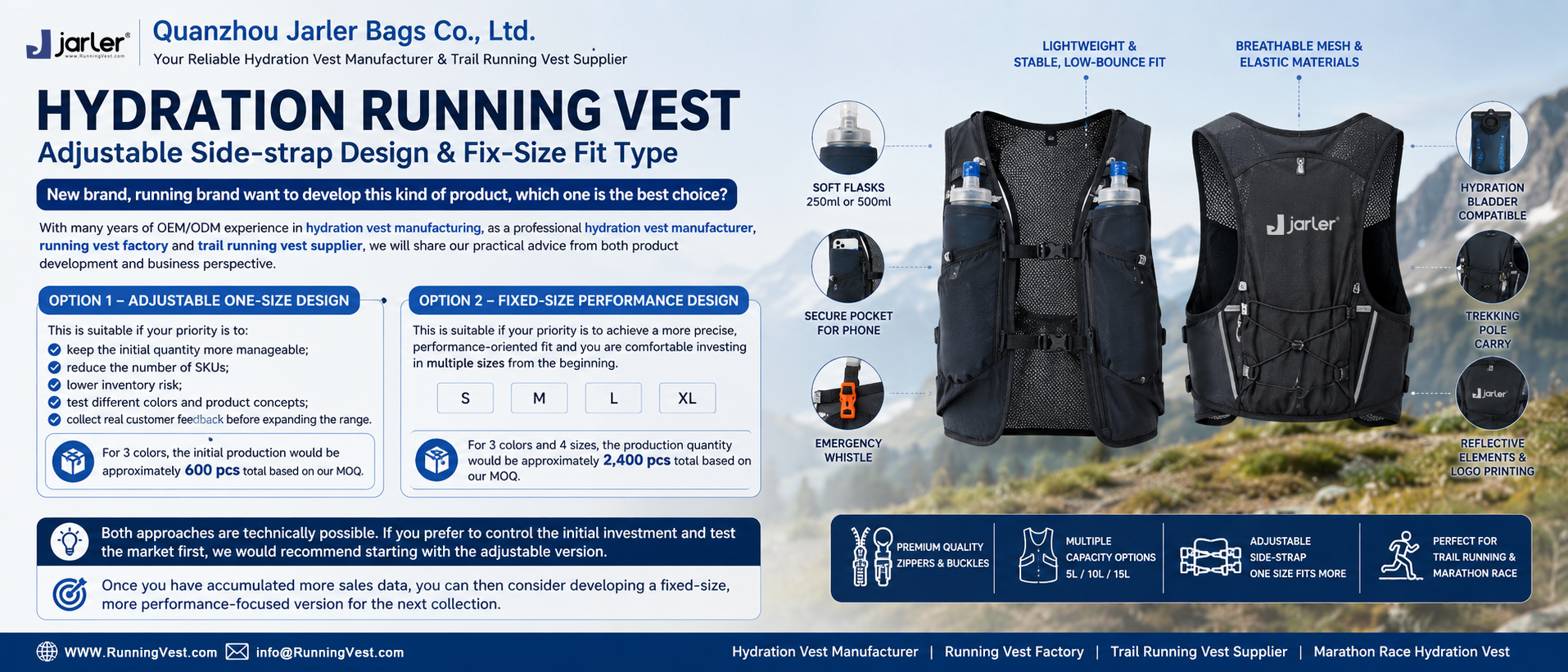 Experienced OEM Hydration Running Vest Manufacturer